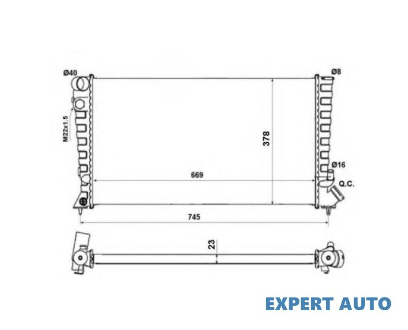 Radiator apa Peugeot Ion (2010->) #3 01033040
