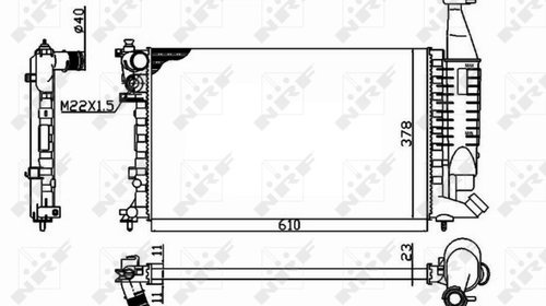 RADIATOR APA PEUGEOT PARTNER MPV (5,G_) 1.6 16V 1.8 1.1 1.4 109cp 60cp 75cp 90cp NRF NRF 54677 1996 1997 1998 1999 2000 2001 2002 2003 2004 2005 2006 2007 2008 2009 2010 2011 2012 2013 2014 2015