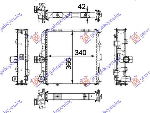 Radiator apa PORSCHE 911 (997) 05-10 PORSCHE BOXSTER (987) 04-12 PORSCHE CAYMAN (987C) 05-10 cod 997.106.132.