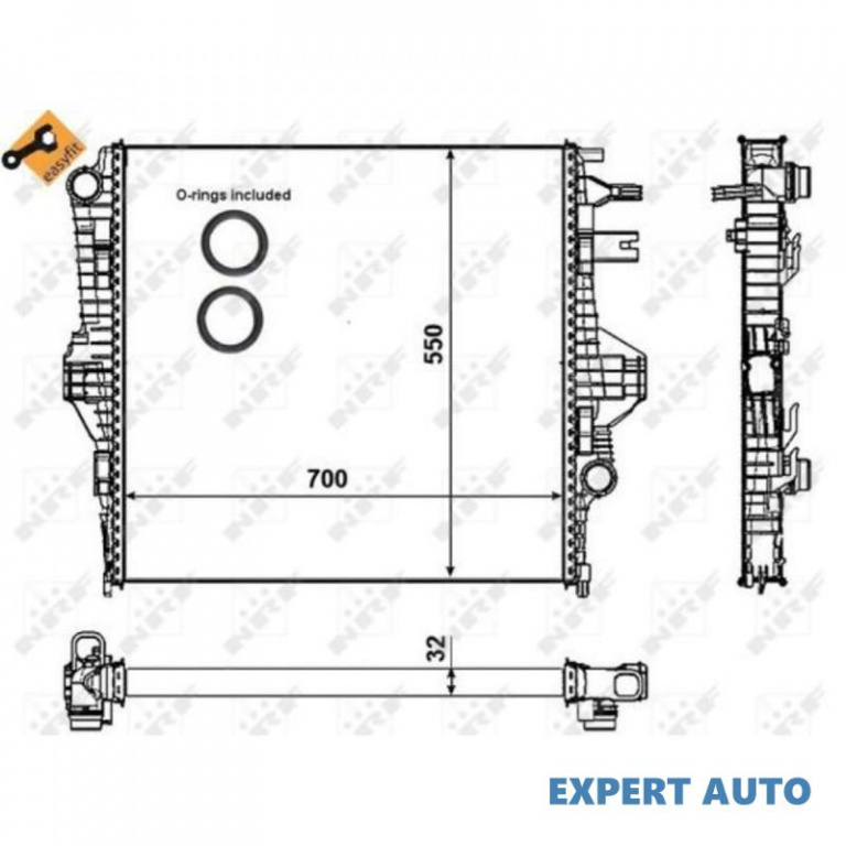 Radiator apa Porsche CAYENNE 2010-2016 #3 53005