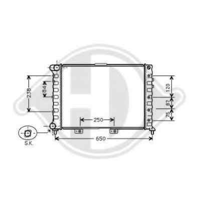 Radiator apa racire motor ALFA ROMEO 156 932 DIEDERICHS 8100122