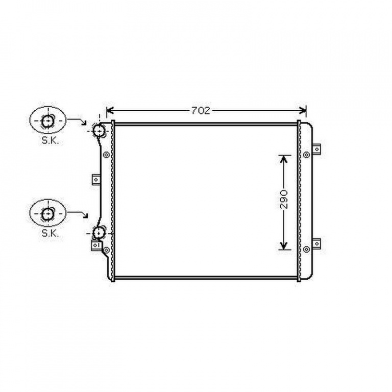 Radiator apa racire motor AUDI A3 Cabriolet 8P7 20