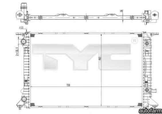 Radiator apa racire motor AUDI A4 (8K2, 