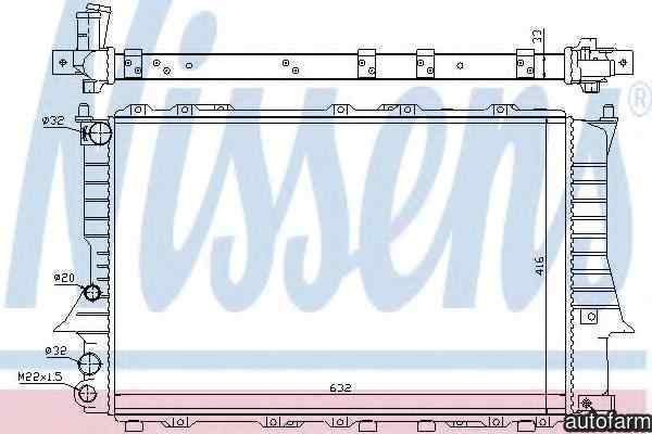 Radiator apa racire motor AUDI A6 (4A, C4) NISSENS 60457
