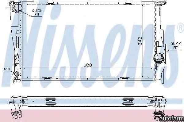 Radiator apa racire motor BMW X1 E84 Producator NISSENS 60785A