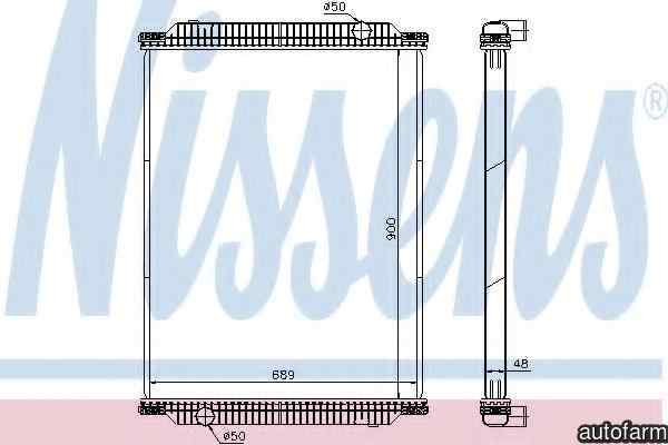 Radiator apa racire motor BOVA Magiq NISSENS 61448