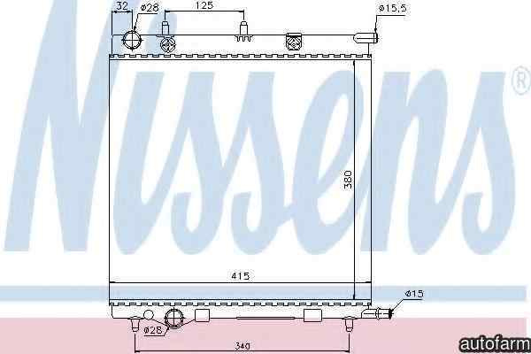 Radiator apa racire motor CITROËN C3 I (FC_) NISS