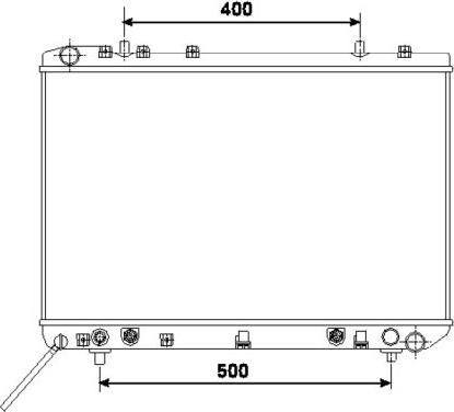 Radiator apa racire motor DAEWOO KORANDO KJ NRF 53499