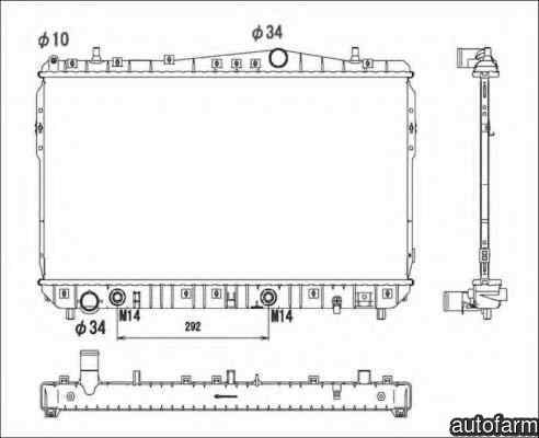 Radiator apa racire motor DAEWOO NUBIRA limuzina K