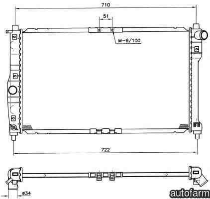 Radiator apa racire motor DAEWOO NUBIRA Wagon (KLA