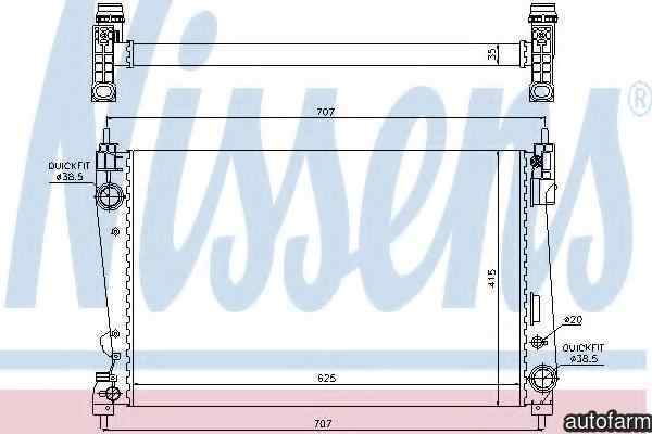 Radiator apa racire motor FIAT DOBLO platou / sasi