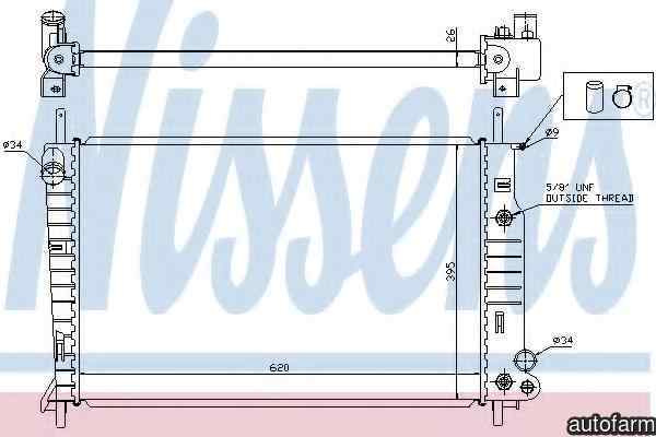 Radiator apa racire motor FORD MONDEO II (BAP) NISSENS 62050
