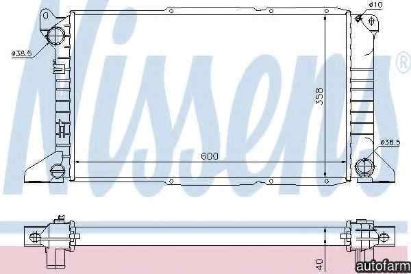 Radiator apa racire motor FORD TRANSIT caroserie (E_ _) NISSENS 62081A