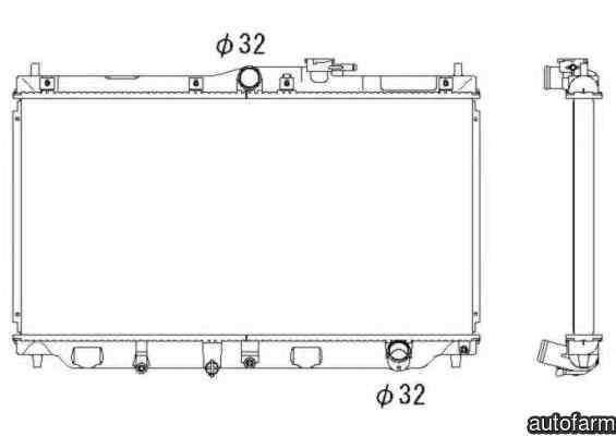 Radiator apa racire motor HONDA PRELUDE IV (BB) NR