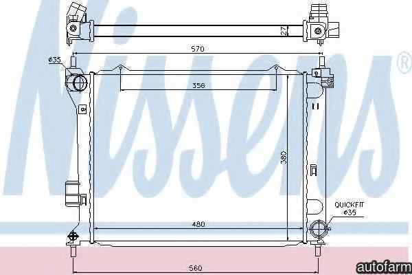 Radiator apa racire motor HYUNDAI i20 (PB, PBT) NI