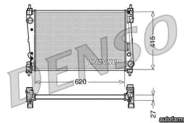 Radiator apa racire motor LANCIA DELTA III 844 DENSO DRM09111