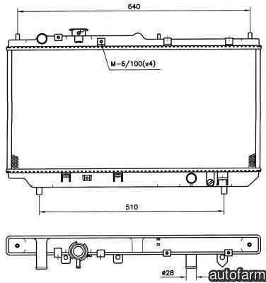 Radiator apa racire motor MAZDA 323 F VI BJ NRF 50