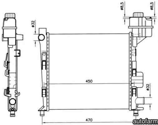 Radiator apa racire motor MERCEDES-BENZ A-CLASS W168 NRF 58252