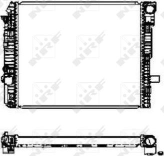 Radiator apa racire motor MERCEDES-BENZ ATEGO NRF 50587