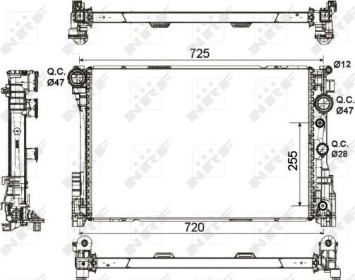 Radiator apa racire motor MERCEDES-BENZ C-CLASS W2