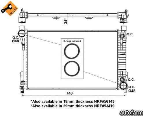 Radiator apa racire motor MERCEDES-BENZ C-CLASS W2