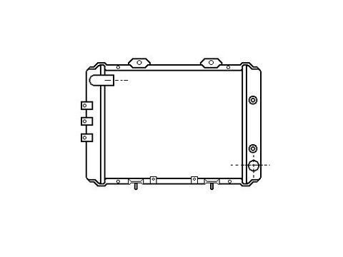 Radiator apa racire motor, NISSAN VANETTE, 08.1987- motor 2.0, aluminiu/ plastic brazat, 478x403x26 mm, produs in Japan