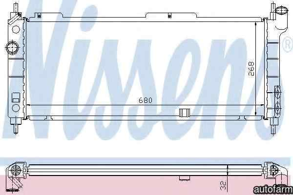 Radiator apa racire motor OPEL CORSA B (73_, 78_, 79_) NISSENS 63254A