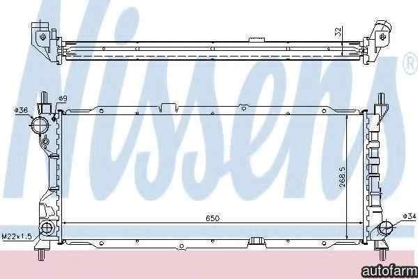 Radiator apa racire motor OPEL CORSA B caroserie (