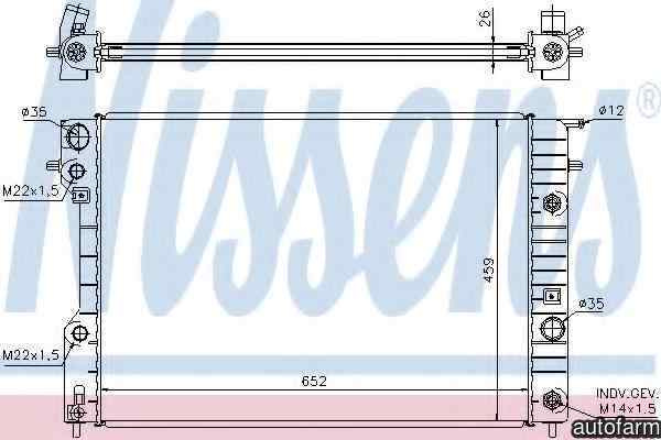 Radiator apa racire motor OPEL OMEGA B 25 26 27 NI