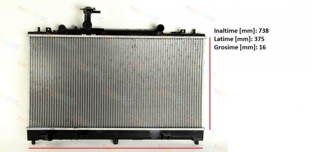 Radiator apa -RACIRE MOTOR- PENTRU MAZDA 6