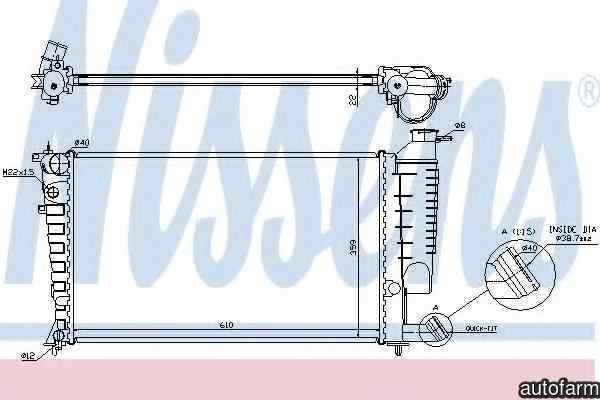 Radiator apa racire motor PEUGEOT 306 (7B, N3, N5)