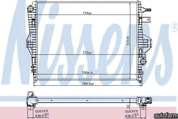 Radiator apa racire motor PORSCHE CAYENNE Producat