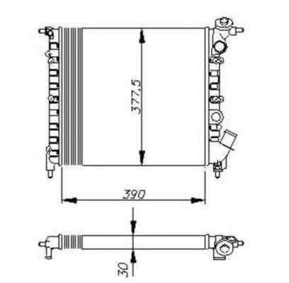 Radiator apa racire motor RENAULT RAPID caroserie (F40_ G40_) NRF 58771