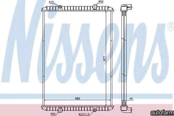 Radiator apa racire motor RENAULT TRUCKS Magnum NISSENS 637750