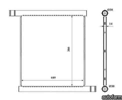 Radiator apa racire motor SMART FORTWO cupe 451 NR