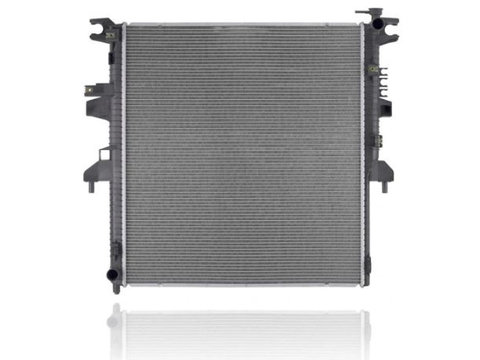 Radiator apa racire motor SRL, NISSAN TITAN, 01.2017- motor 5.6 V8, aluminiu/ plastic brazat, 666x729x42 mm,
