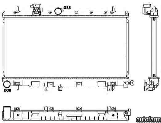 Radiator apa racire motor SUBARU IMPREZA combi GD 