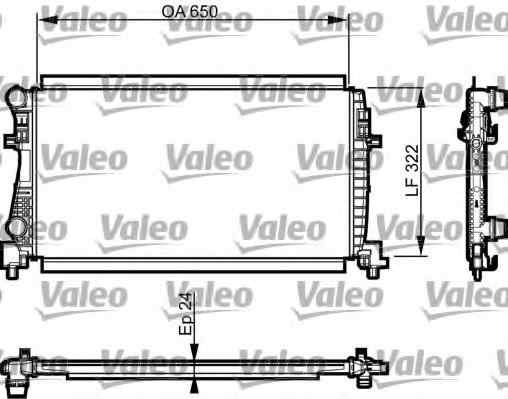 Radiator apa racire motor VW GOLF VII combi BA5 VA