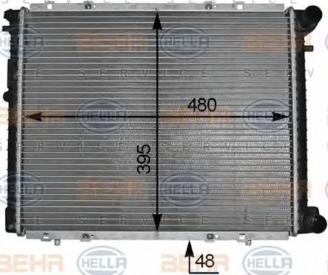 Radiator apa RENAULT 19 II B C53 HELLA 8MK376706511