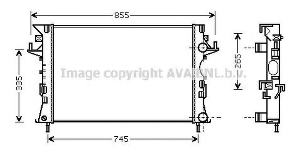 Radiator apa RENAULT ESPACE IV JK0 1 AVA RT2292