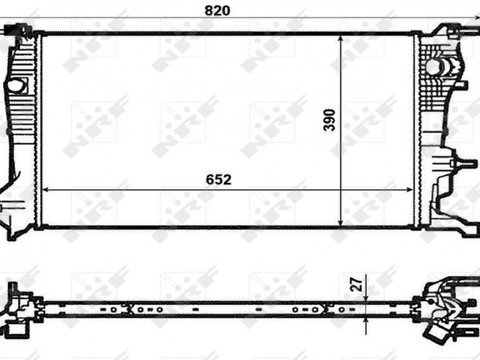 Radiator Apa Renault Fluence 1 2009 2010 2011 2012 2013 Sedan 53964