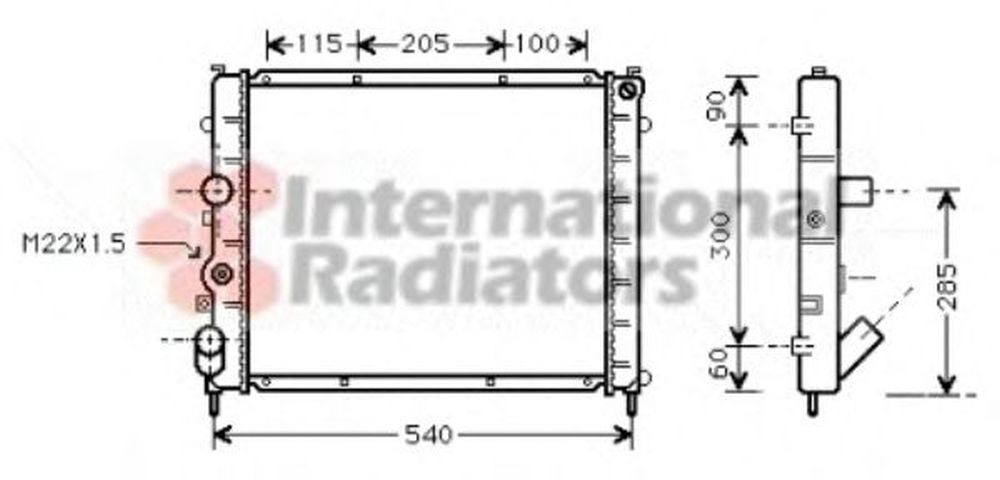 Radiator apa RENAULT KANGOO Express FC0 1 VAN WEZE