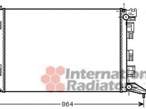 Radiator apa RENAULT LAGUNA III BT0 1 VAN WEZEL 43002425