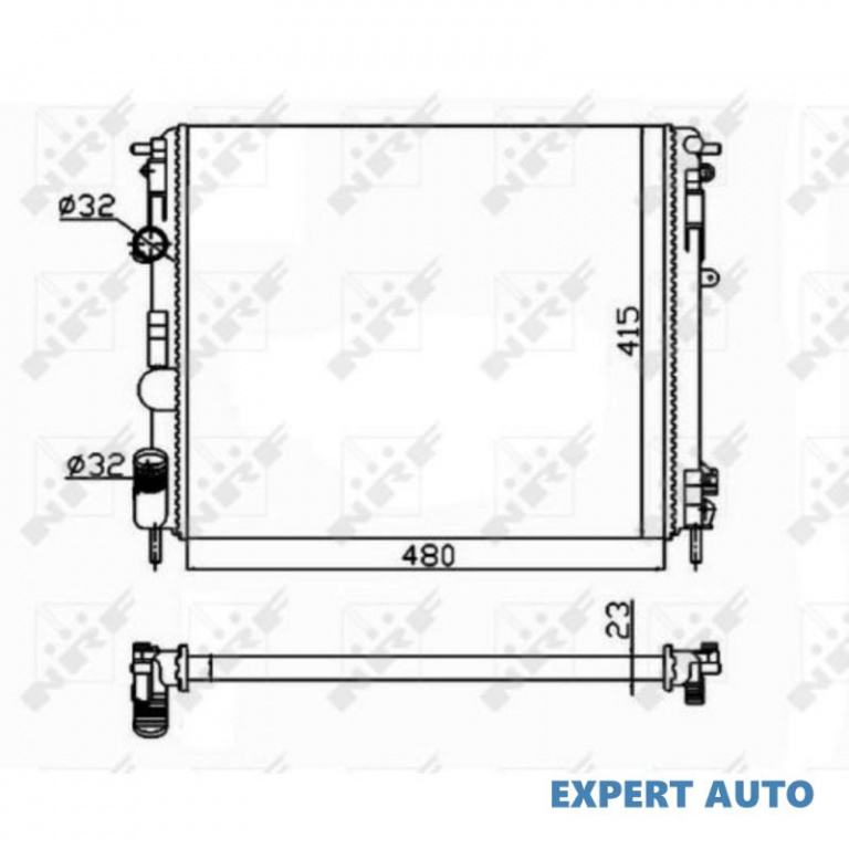 Radiator apa Renault SYMBOL II (LU1/2_) 2008-2016 #3 01093078