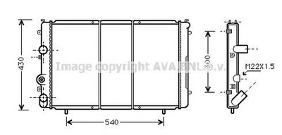 Radiator apa RENAULT TRAFIC bus TXW AVA RT2274