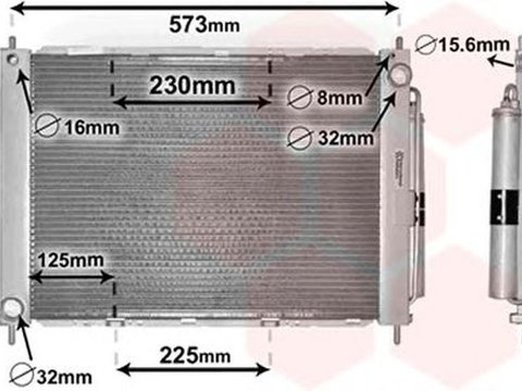 Radiator apa RENAULT TWINGO II CN0 VAN WEZEL 4300M499