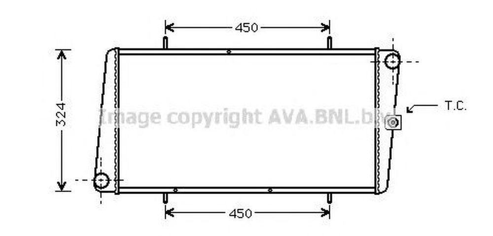 Radiator apa ROVER MONTEGO Estate XE AVA U2025