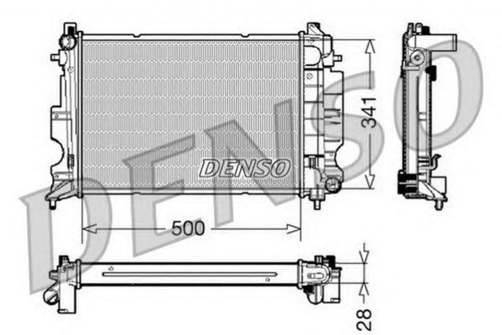 Radiator apa SAAB 9-3 YS3F DENSO DRM25011