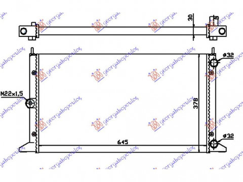 Radiator Apa - Seat Alhambra 1995 , 7258108