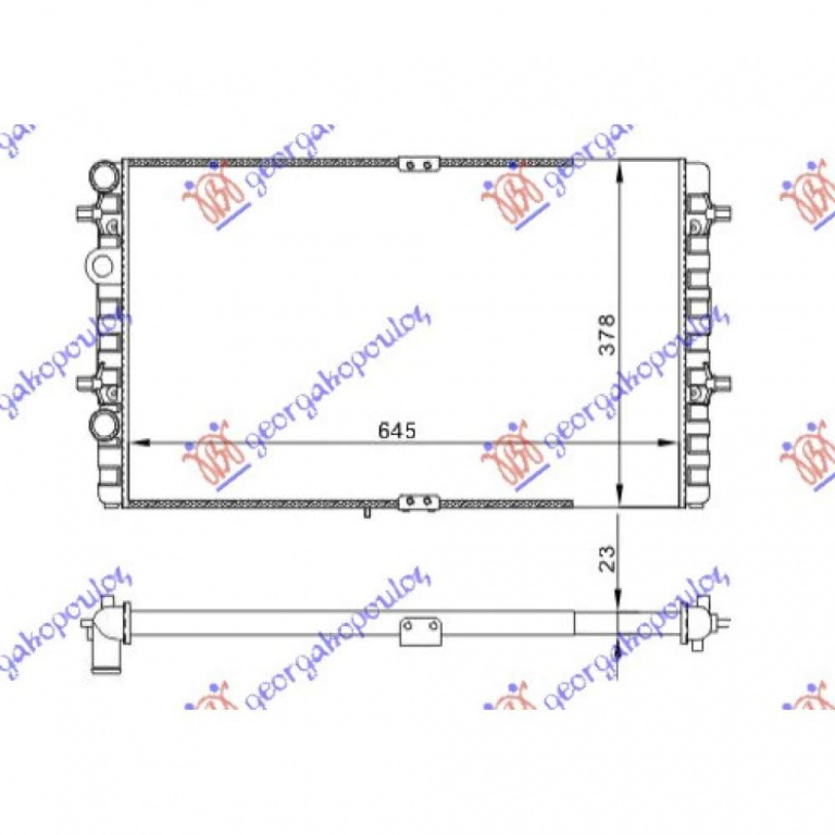 Radiator Apa - Seat Cordoba 1999 , 6k0121253ae